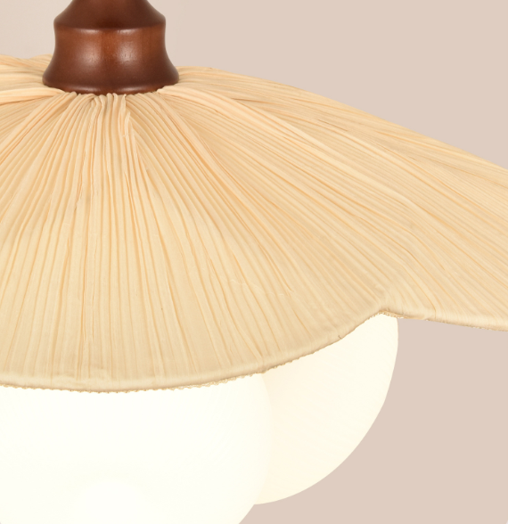 Creative French Vintage Fabric Pendant Light for Dining Room