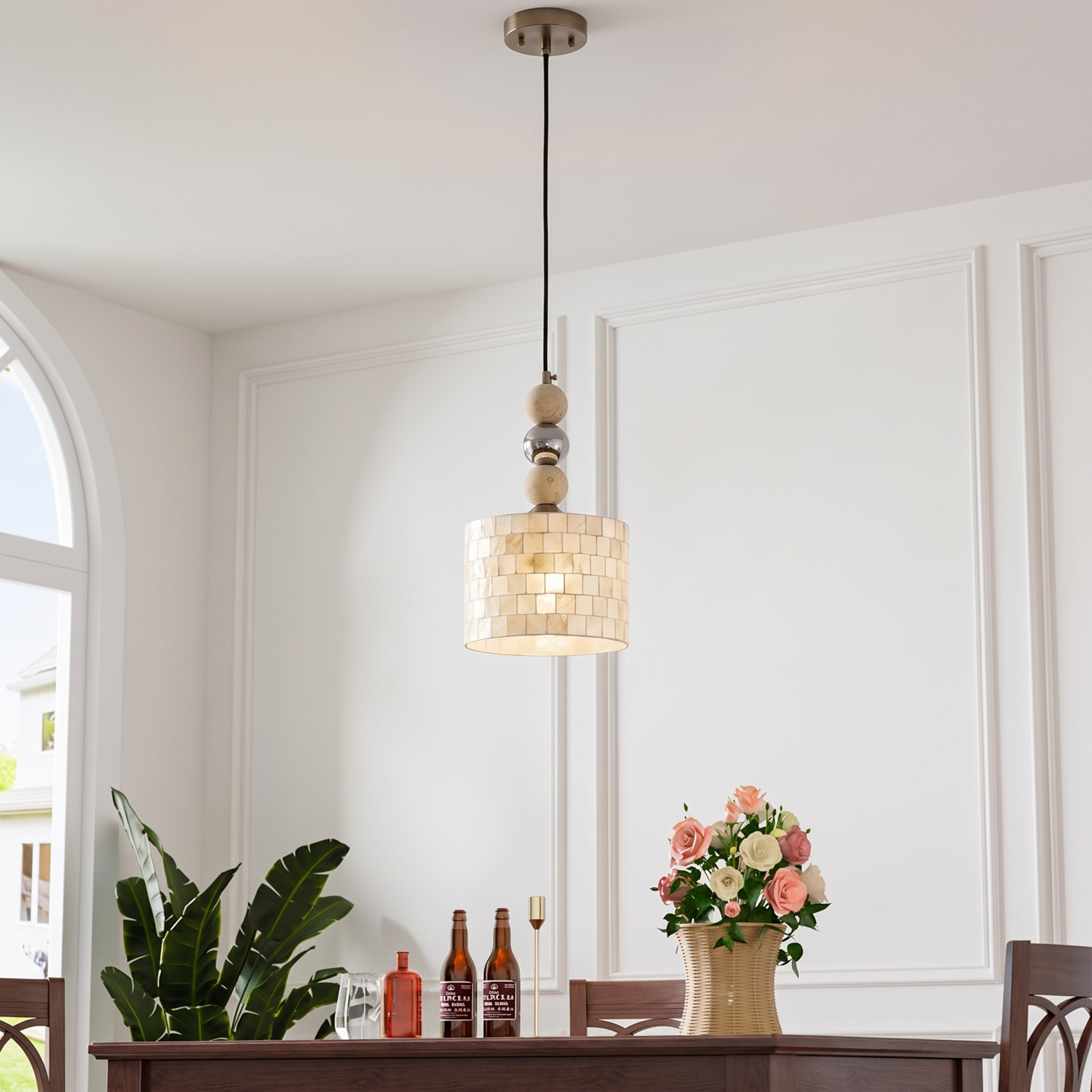 Modern Minimalist Shell-Shaped Pendant Lamps for Bedroom Bedside 