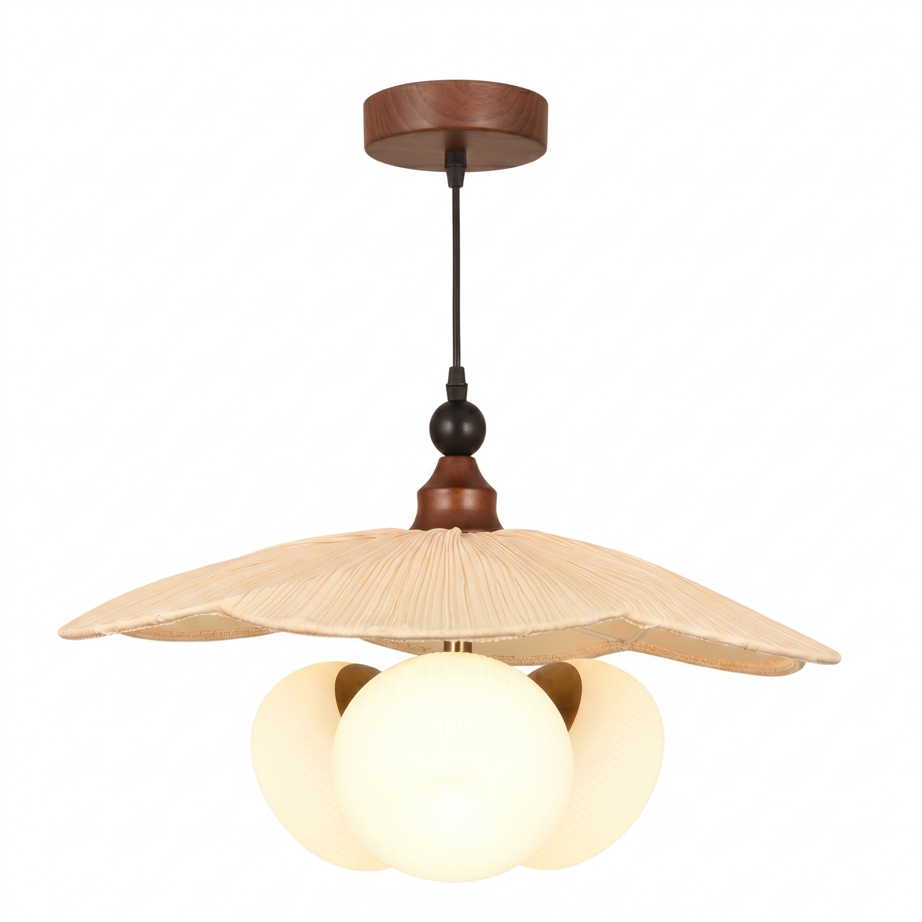 Creative French Vintage Fabric Pendant Light for Dining Room