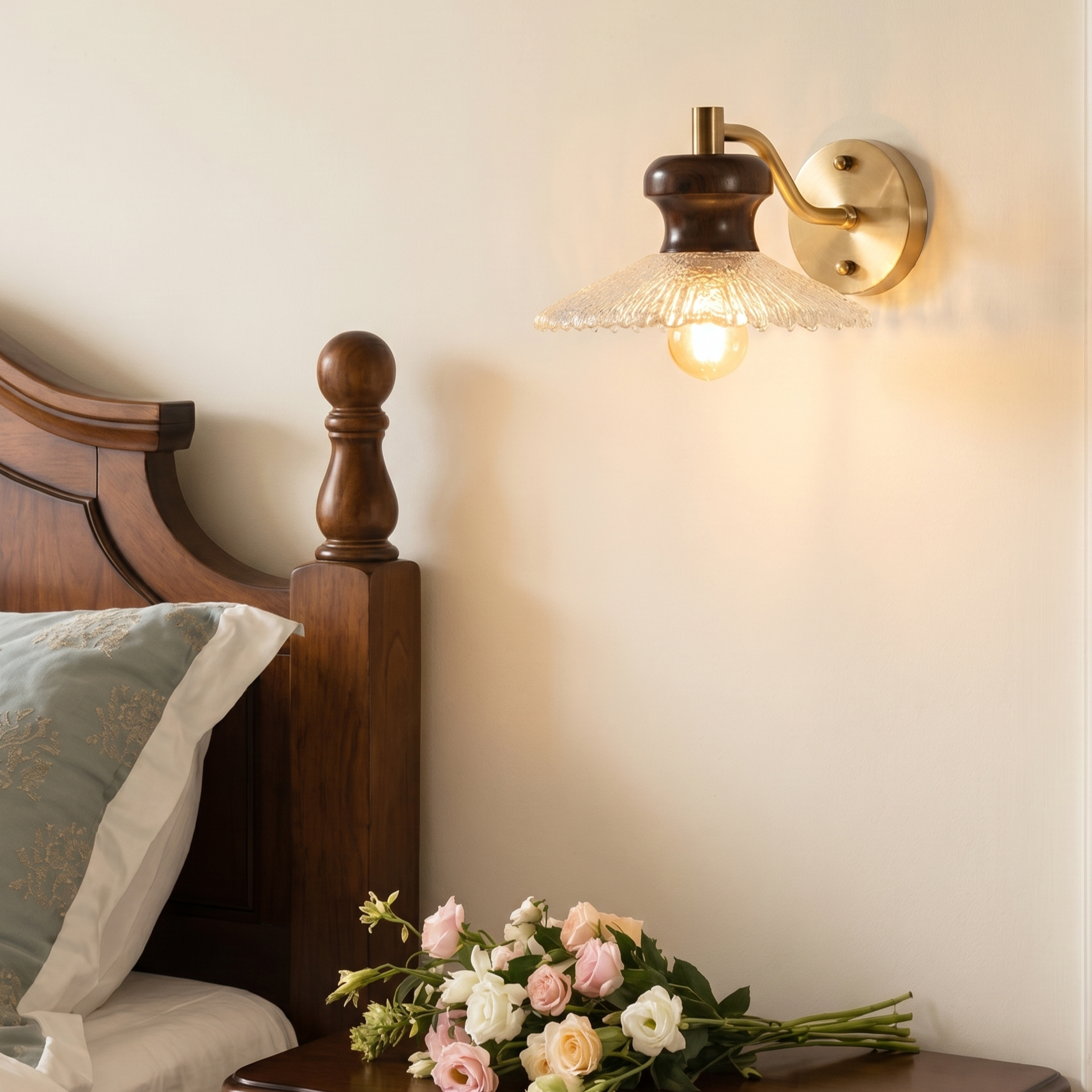 Mid-Century Vintage Wall Sconce for Bedroom Living Room
