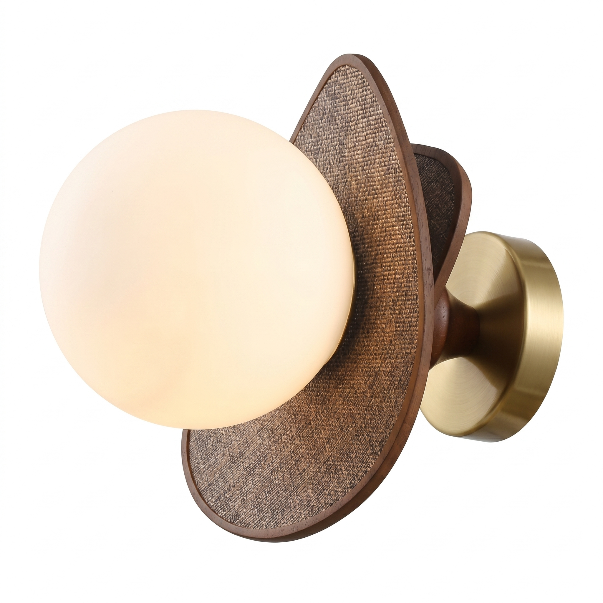 French Vintage Wavy Raffia Ceiling Light for Entrance Hallway
