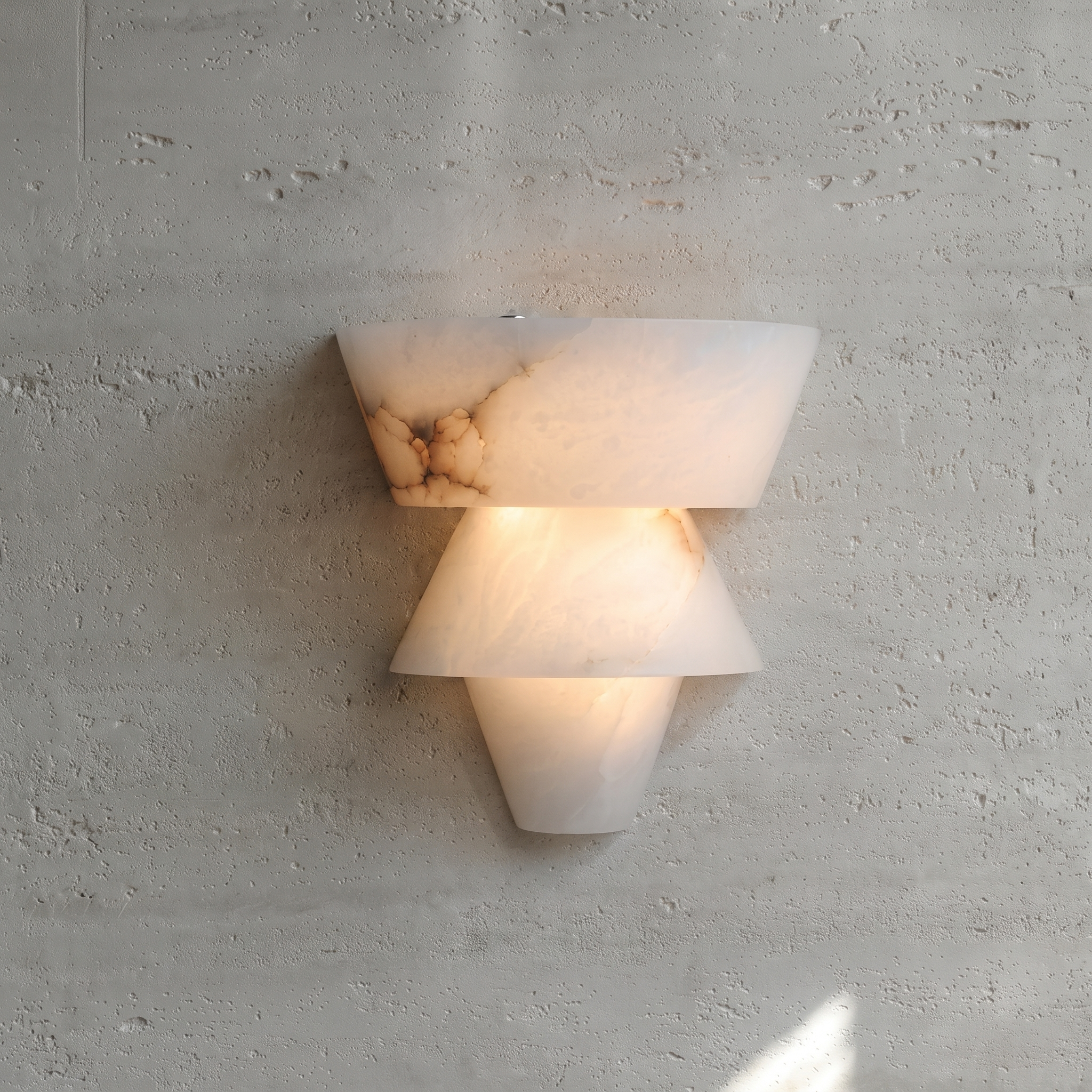 Modern Marble Geometric Wall Sconce for Living Room Bedroom Entryway