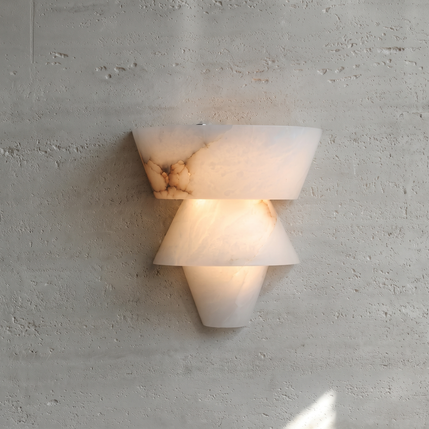 Modern Marble Geometric Wall Sconce for Living Room Bedroom Entryway