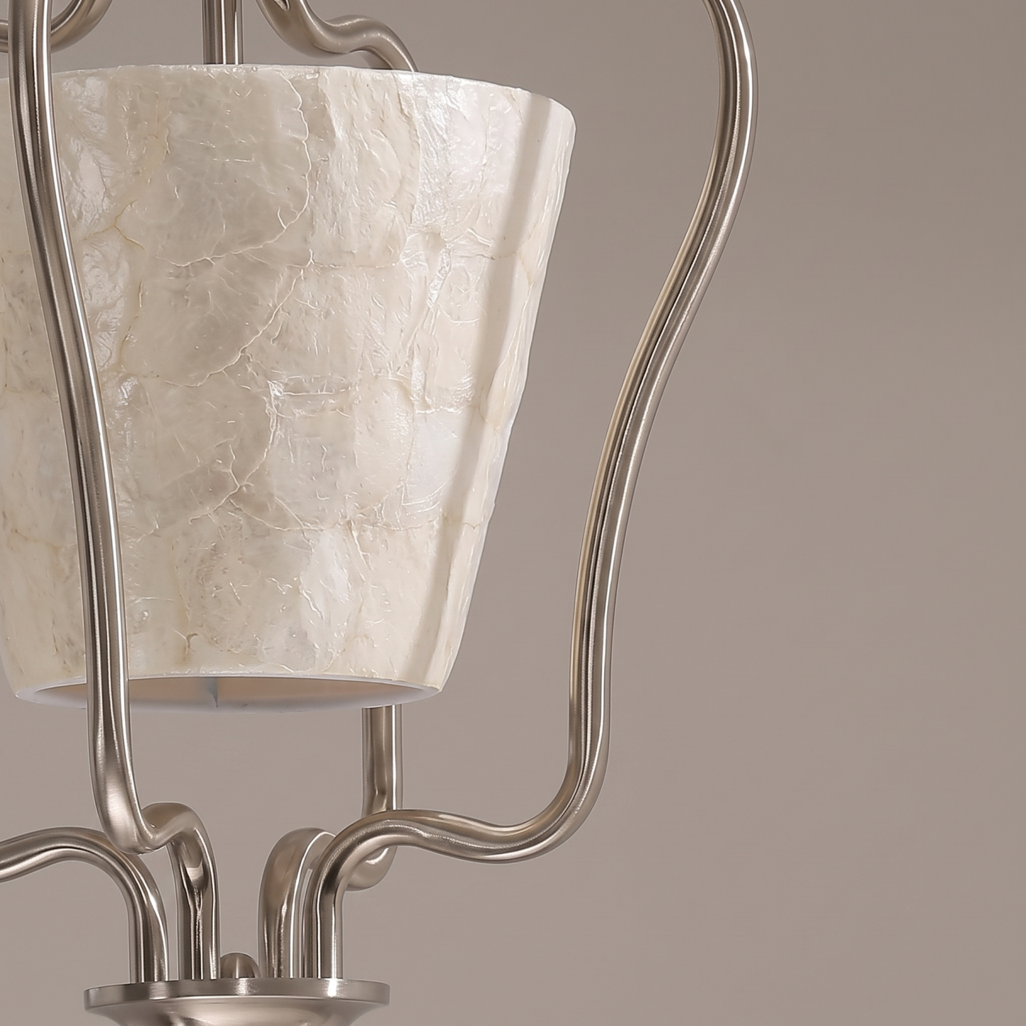 Vintage Lantern Shell Pendant Light Elegant Hanging Ceiling Light for Kitchen Island Dining Room Entryway