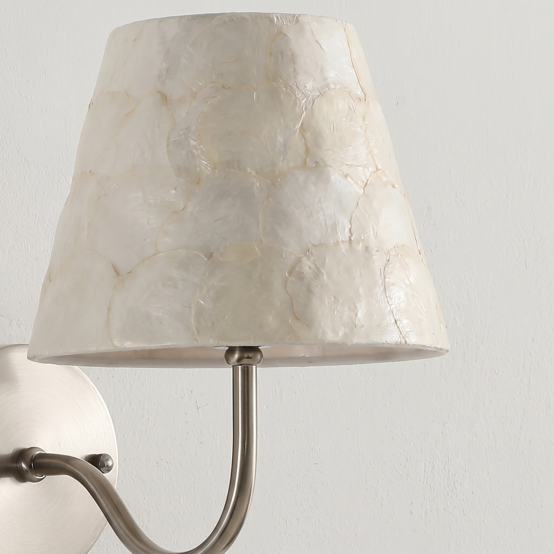 Modern Shell Shade Wall Sconce Elegant Background Accent Light