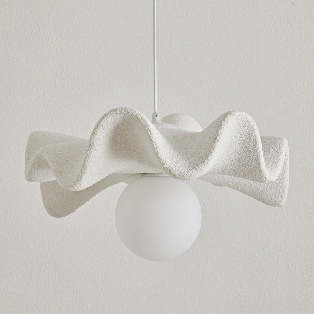 Modern Minimalist Wabi-Sabi Resin Pendant Light for Dining Room Living Room