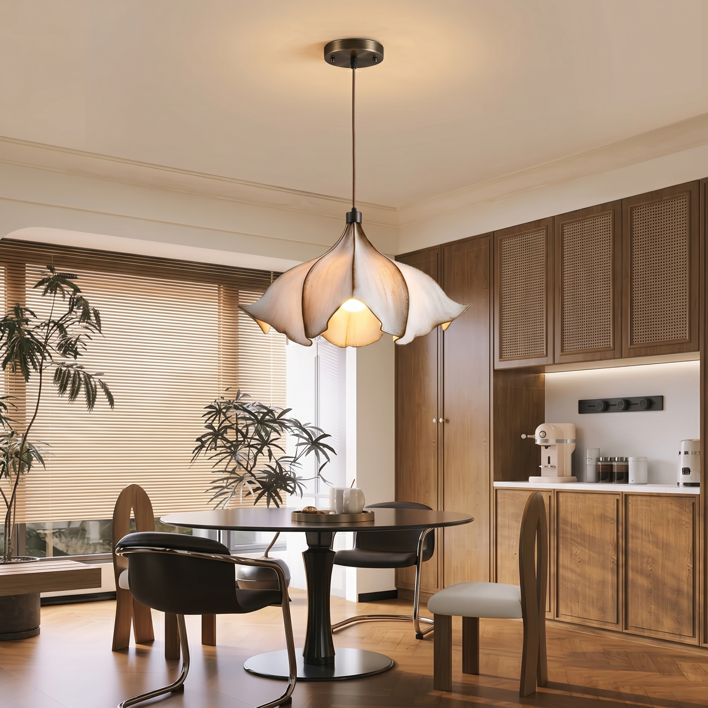 Modern Resin Pendant Light,Artistic Nordic Hanging Ceiling Lamp for Dining Room Living Room