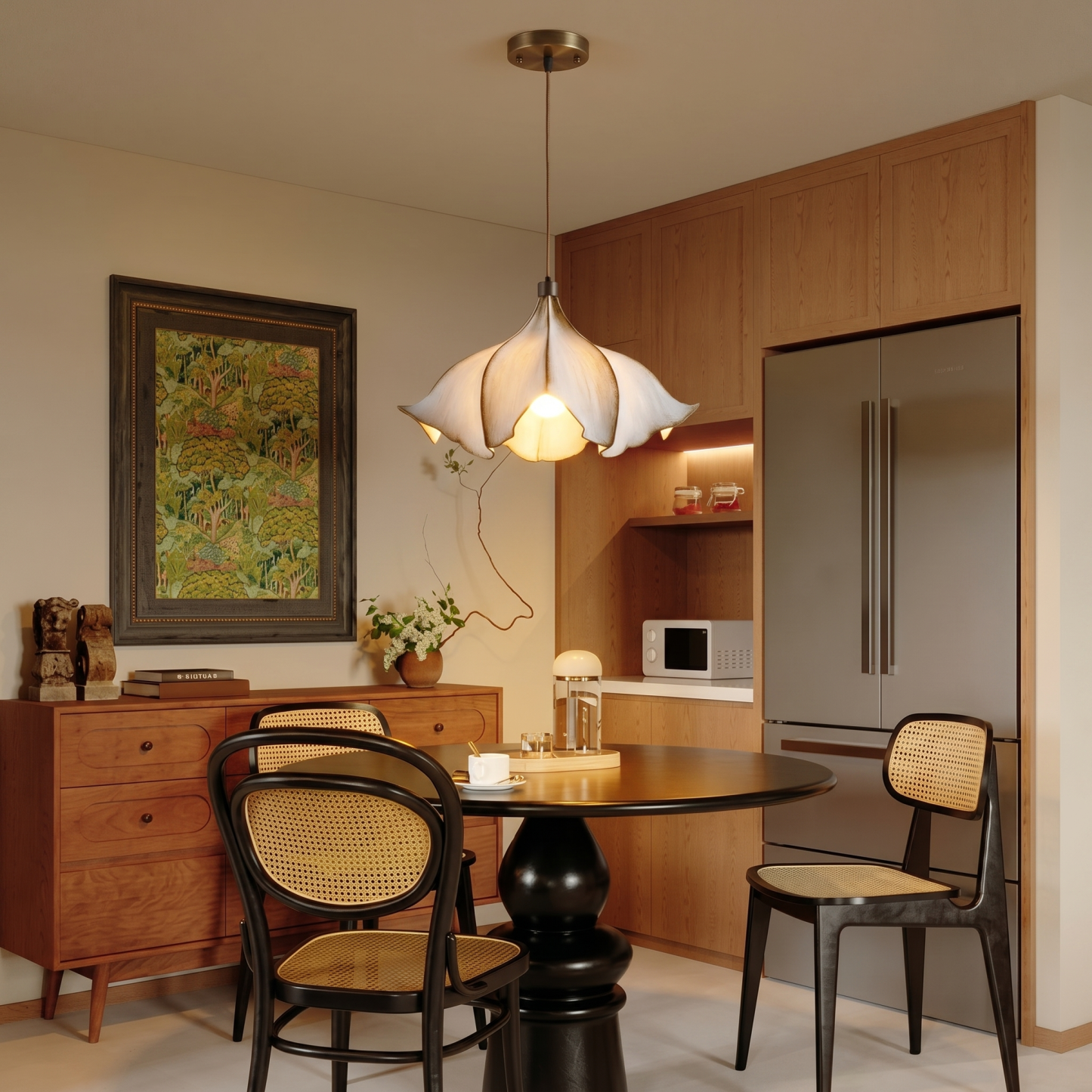 Modern Resin Pendant Light,Artistic Nordic Hanging Ceiling Lamp for Dining Room Living Room
