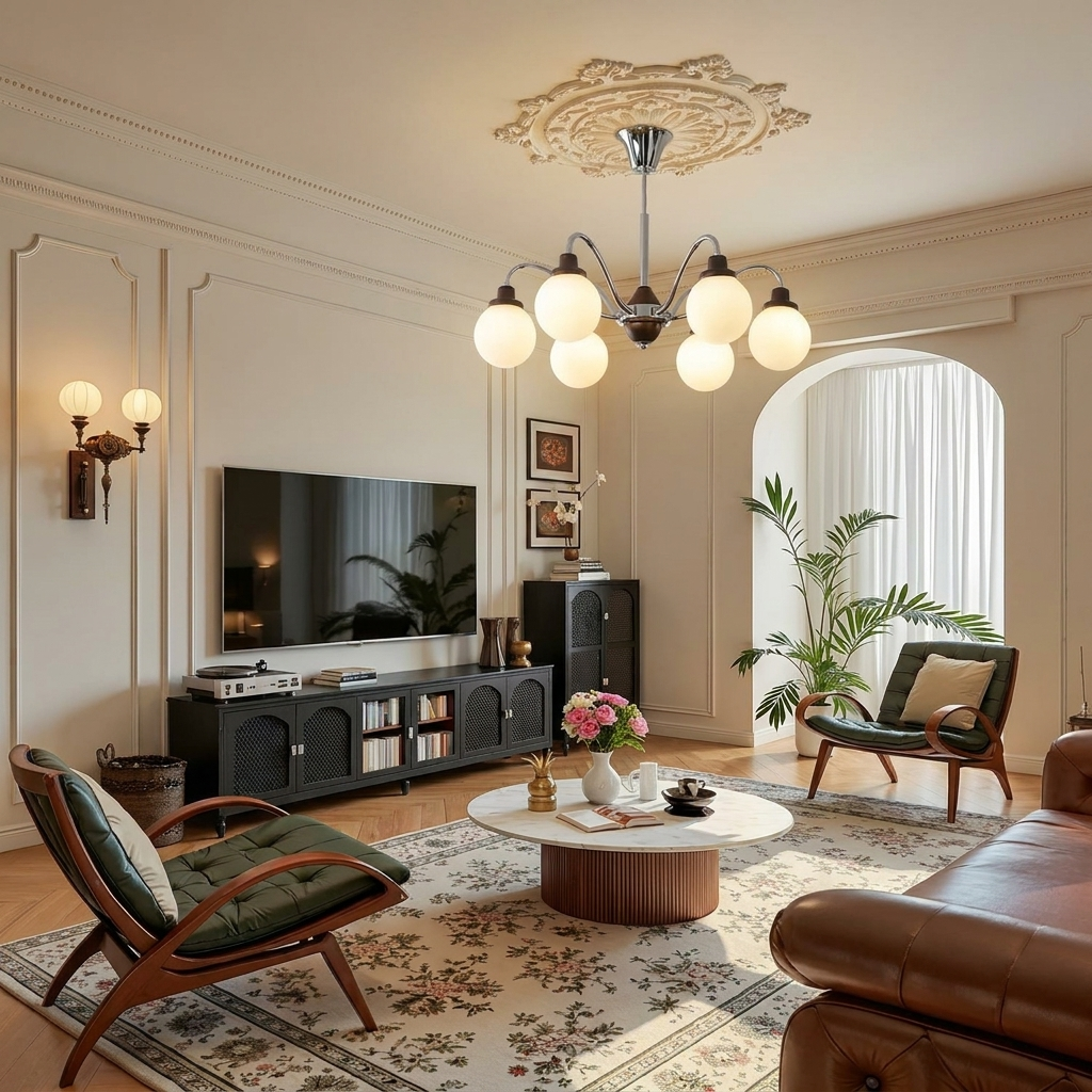 Nordic Vintage Bauhaus Living Room And Dining Room Pendant Lamp