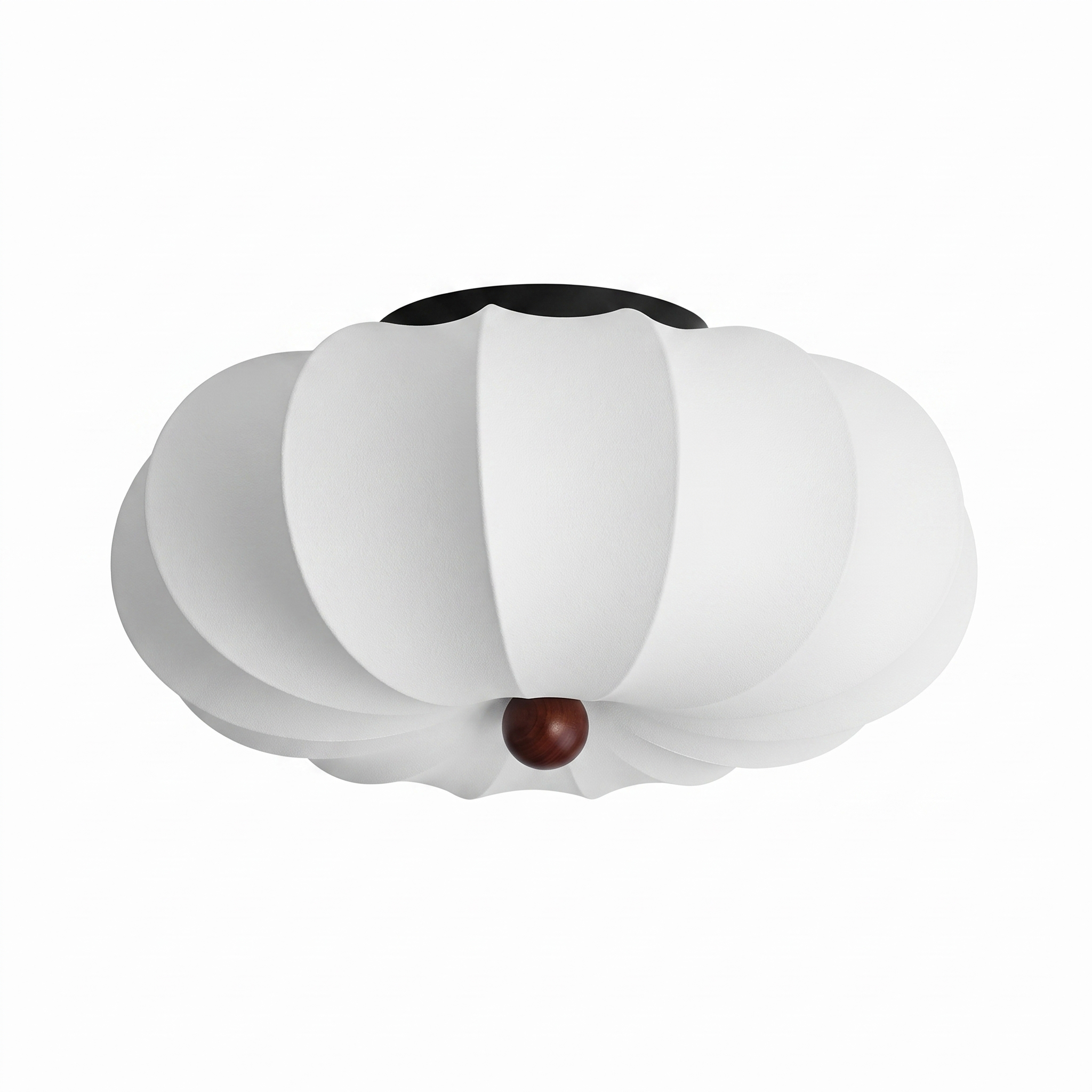 Modern Minimalist Silk Flush Mount Ceiling Light for Bedroom Hallway Balcony
