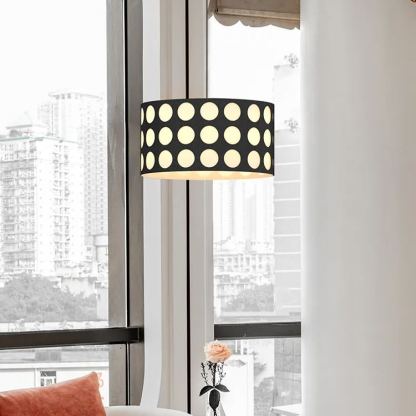 Classic Black and White Polka Dots Pendant Lamp-labpiecesign
