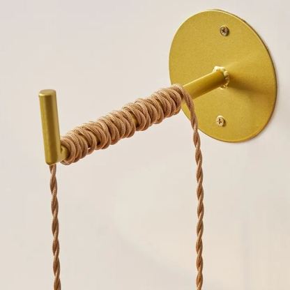 Japanese-style wall lamp Wabi-sabi style retro hemp rope wall lamp-labpiecesign