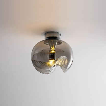 Medieval Glass Wall Lamp aisle Bauhaus wave pattern ceiling lamp-labpiecesign