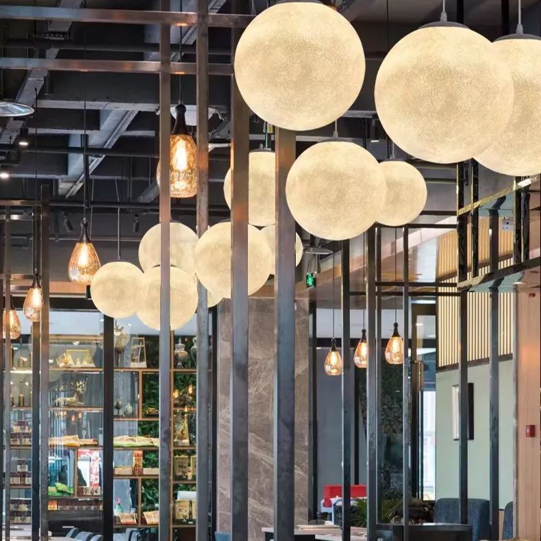 Nordic Style Simplicity Moon Hanging Light Fixtures -labpiecesign