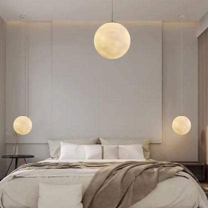 Nordic Style Simplicity Moon Hanging Light Fixtures -labpiecesign