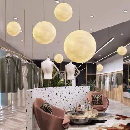 Nordic Style Simplicity Moon Hanging Light Fixtures -labpiecesign