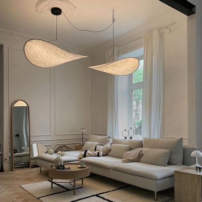 Nordic Style Whute Silk Tense Pendant Lamp-labpiecesign