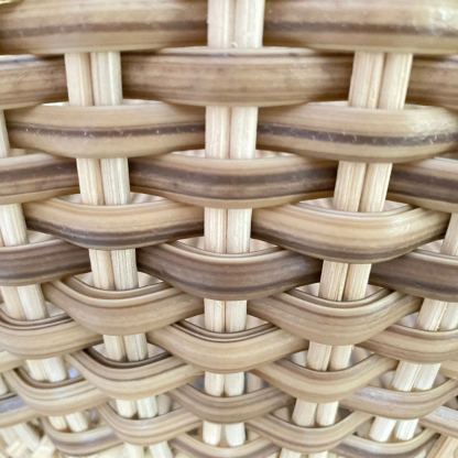 Brown Pattern Lampshade Vintage Rattan Pendant Light-labpiecesign
