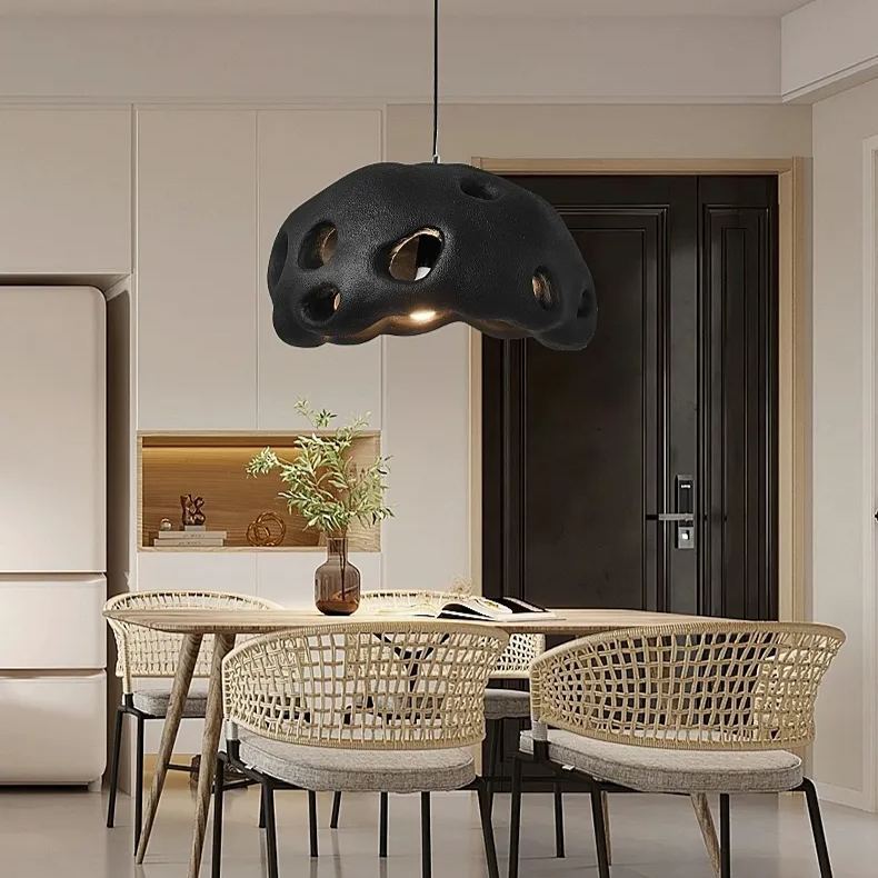 Wabi-sabi style living room simple dining room creative pendant light-labpiecesign