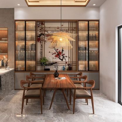 Vintage Bamboo Island Pendant Light -labpiecesign