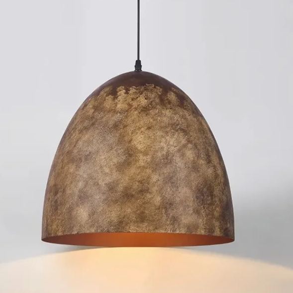 Industrial Style Brown Distressed Retro Metal Pendant Light-labpiecesign