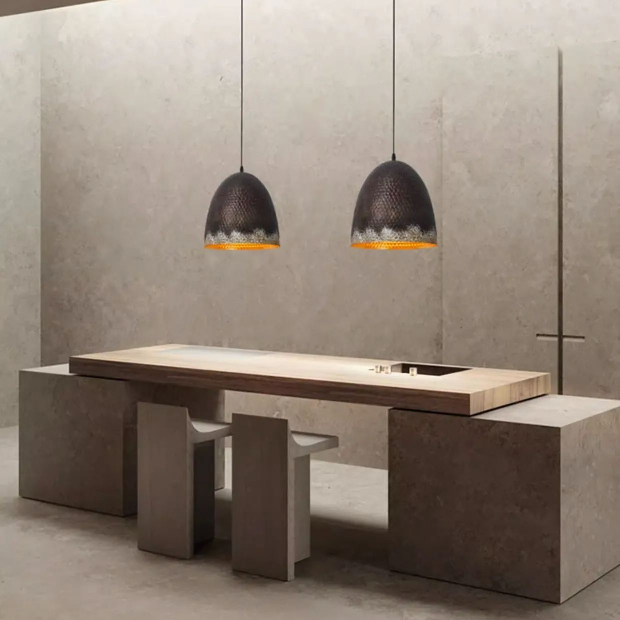 Industrial Style Brown Distressed Retro Metal Pendant Light-labpiecesign