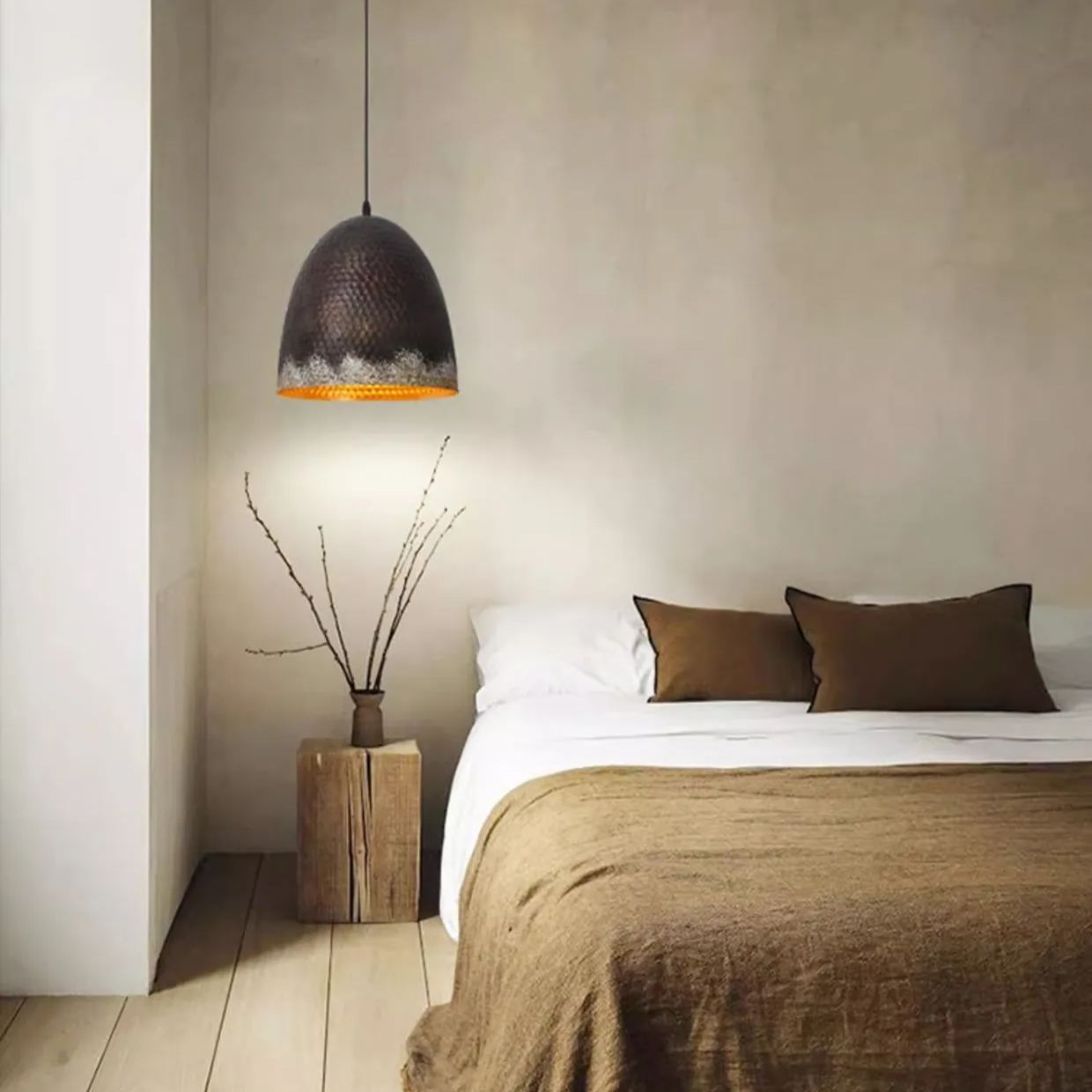 Industrial Style Brown Distressed Retro Metal Pendant Light-labpiecesign