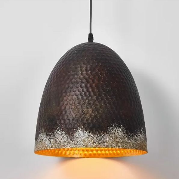 Industrial Style Brown Distressed Retro Metal Pendant Light-labpiecesign