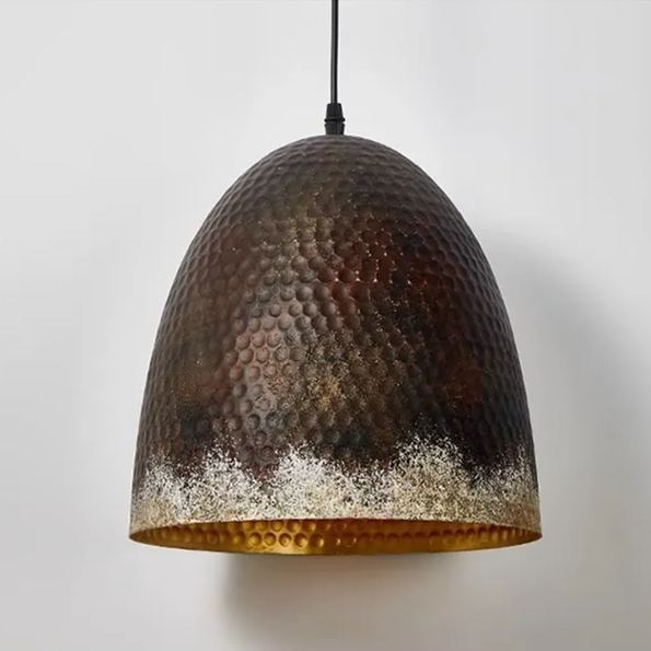 Industrial Style Brown Distressed Retro Metal Pendant Light-labpiecesign