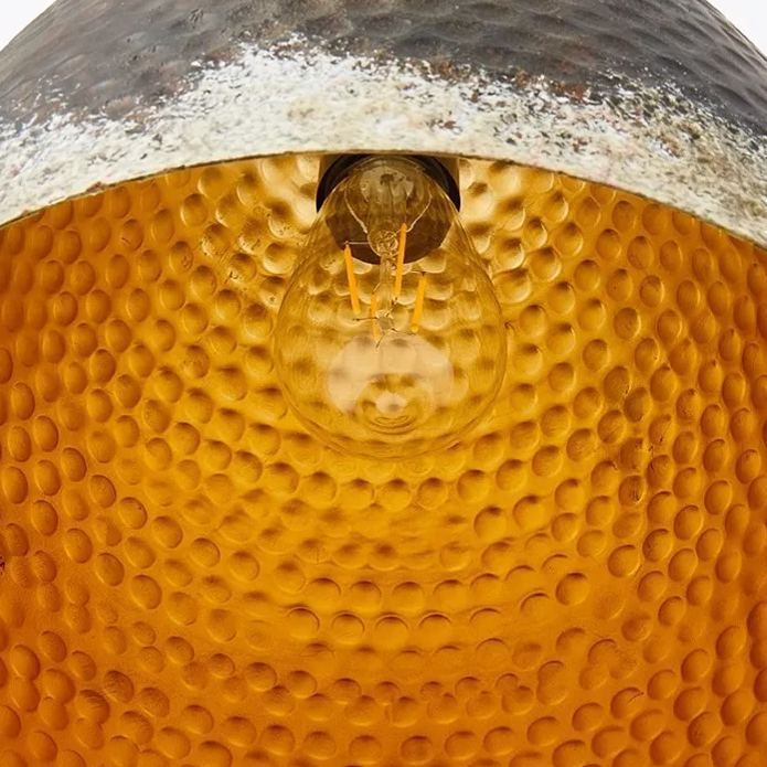 Industrial Style Brown Distressed Retro Metal Pendant Light-labpiecesign