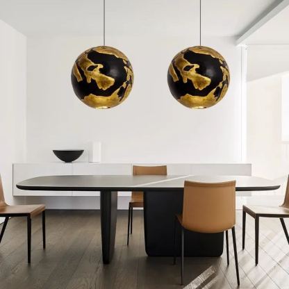 Personalized Art Designer Creative Wabi-sabi Style Earth Pendant Light-labpiecesign