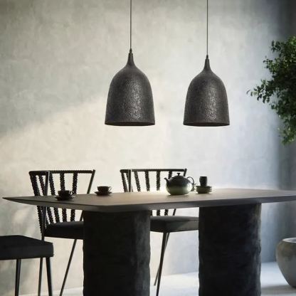 Industrial Style Black Thickened Steel  Retro Metal Pendant Light-labpiecesign
