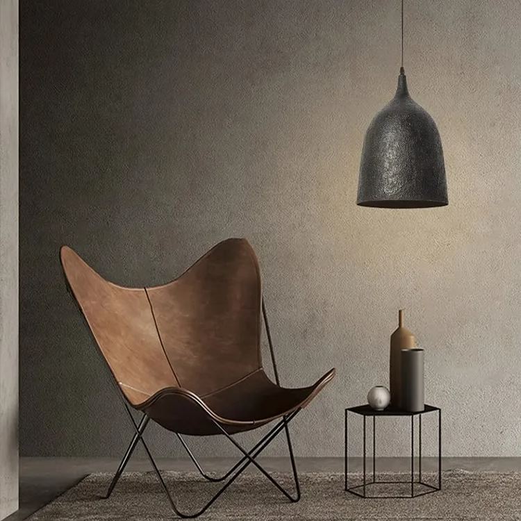 Industrial Style Black Thickened Steel  Retro Metal Pendant Light