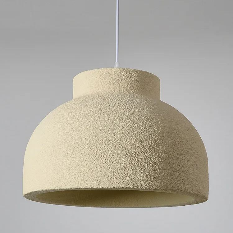 Wabi-Sabi Style Resin Bowl Shape Pendant Lamp