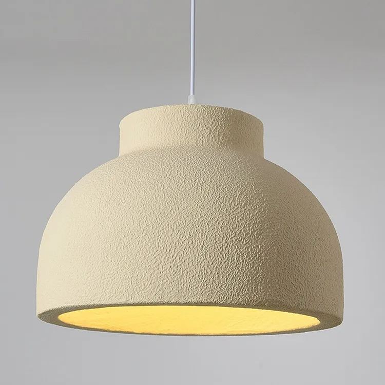 Wabi-Sabi Style Resin Bowl Shape Pendant Lamp