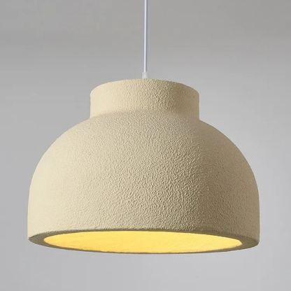 Wabi-Sabi Style Resin Bowl Shape Pendant Lamp-labpiecesign