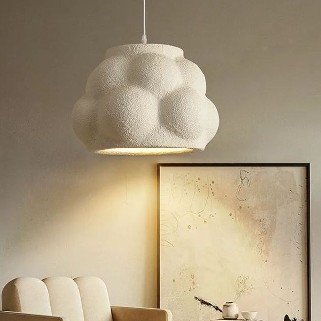 [Copy]Wabi-Sabi Style Resin Bowl Shape Pendant Lamp