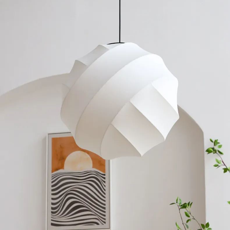 Silkworm Intentional Modern Lantern Cocoon Pendant Lamp -labpiecesign