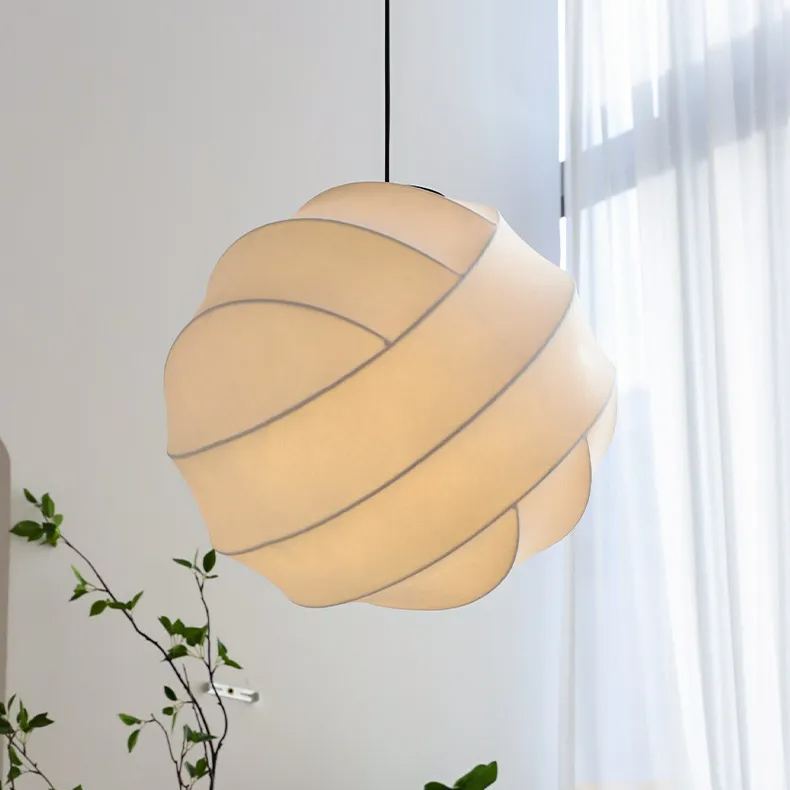 Silkworm Intentional Modern Lantern Cocoon Pendant Lamp -labpiecesign