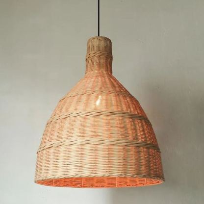 New Large Wabi-sabi Style Rattan Pendant Light-labpiecesign
