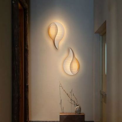 Design wall lamp cream series fabric wall lamp-labpiecesign