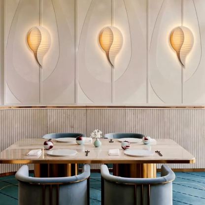 Design wall lamp cream series fabric wall lamp-labpiecesign