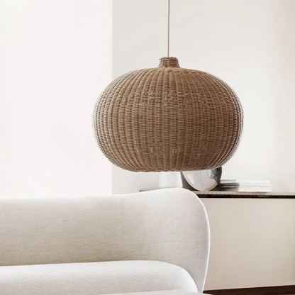 Warm Light Wicker Pendant Lamp,Kitchen Island Lamp,Housewarming Gift-labpiecesign