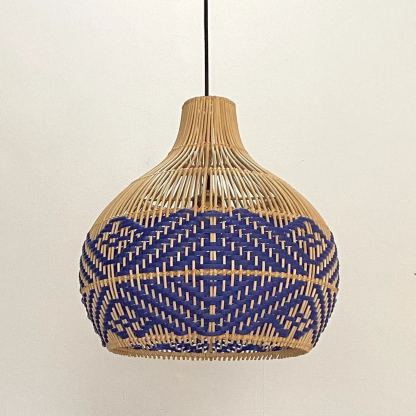 Blue Rattan Pendant Light Interior Designer Favorite-labpiecesign