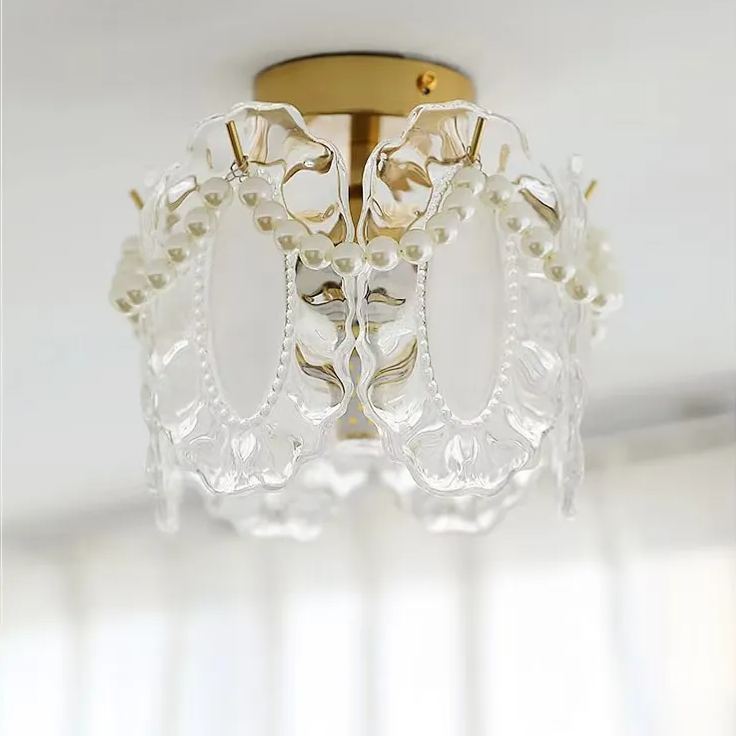 French Light Luxury Aisle Light Full Spectrum Three-color LED Ceiling Light-labpiecesign