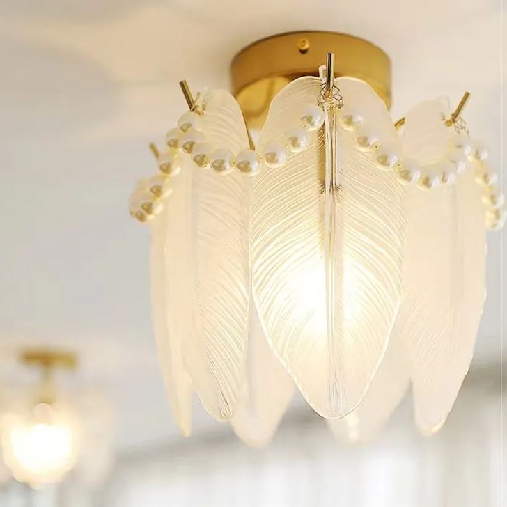 French Light Luxury Aisle Light Full Spectrum Three-color LED Ceiling Light-labpiecesign