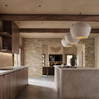 Japanese Handcrafted Modern Wabi-sabi Pendant Light Restaurant lamp-labpiecesign