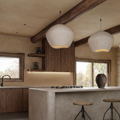 Japanese Handcrafted Modern Wabi-sabi Pendant Light Restaurant lamp-labpiecesign