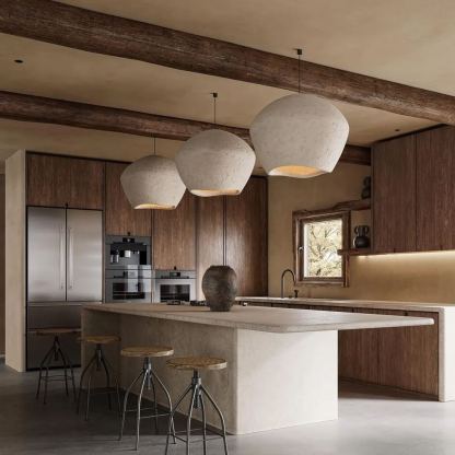 Japanese Handcrafted Modern Wabi-sabi Pendant Light Restaurant lamp-labpiecesign