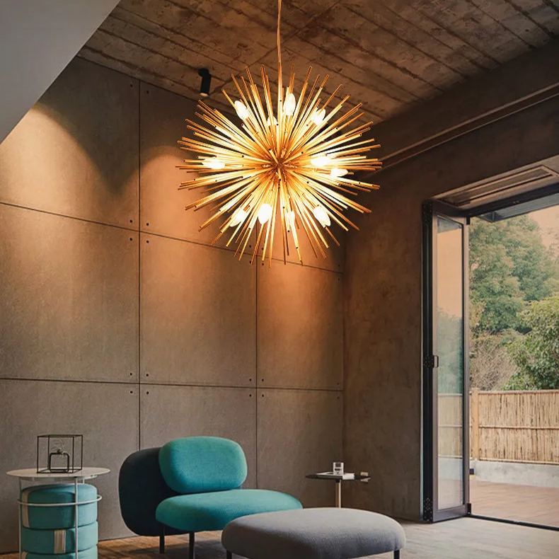 Modern Striking sphere sunburst starchandelier 